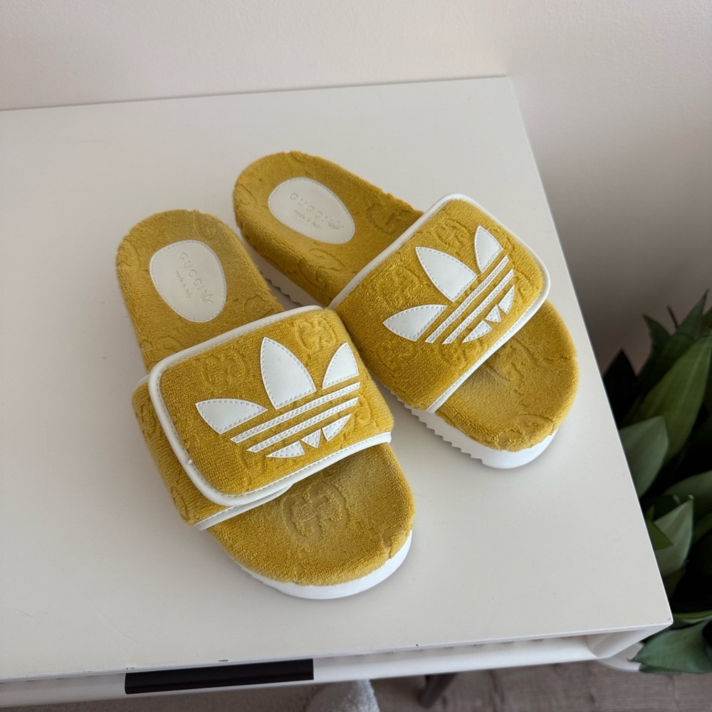 Gucci x Adidas Slides